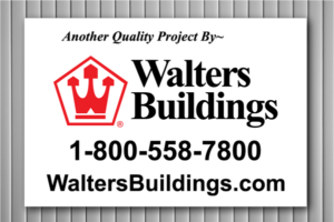 Walters Buildings Construction Sign
